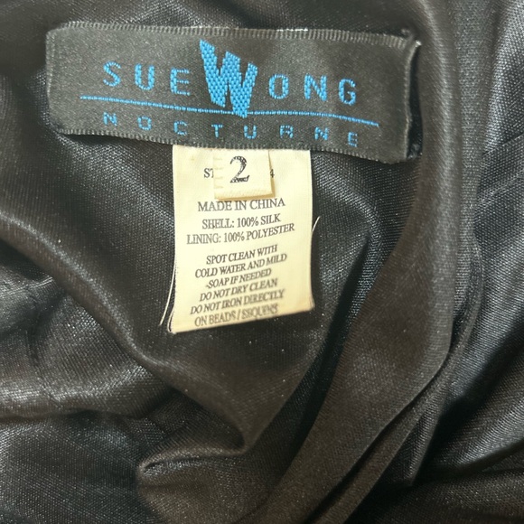 💶SOLD💶Vintage silk Sue Wong Nocturne beaded dress - Picture 10 of 10